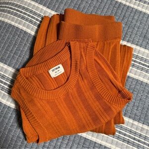 Cotton On Orange Crewneck Sweater Set